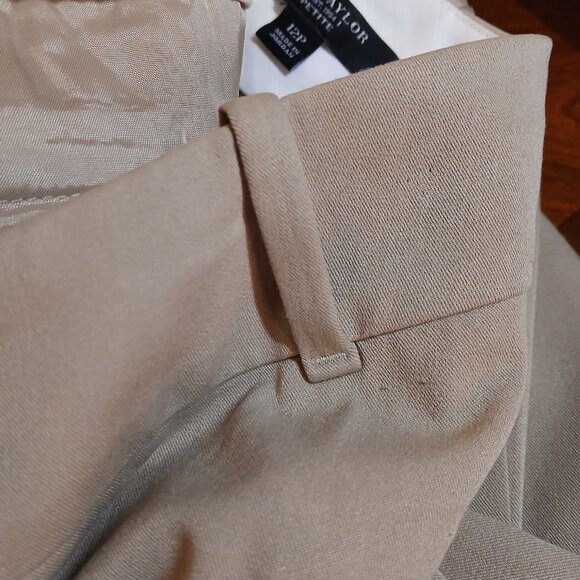 ANN TAYLOR Tan Wide Leg Dress Trousers - Picture 8 of 10